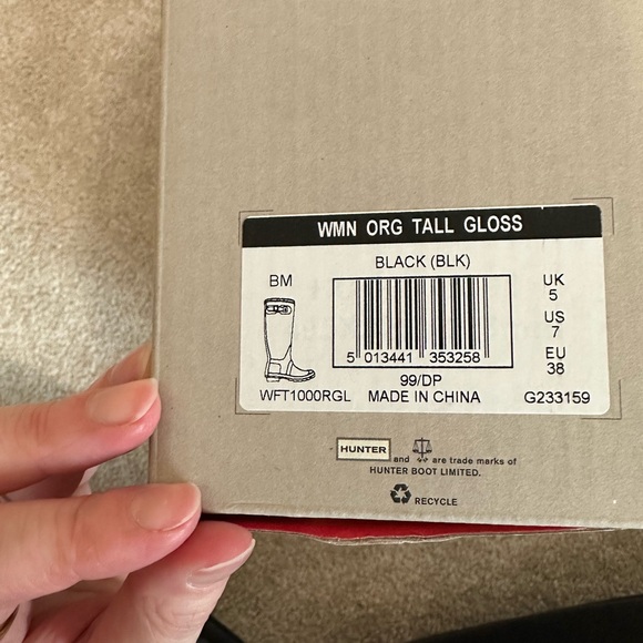 Hunter Original Tall Gloss Rain Boots - Picture 7 of 7